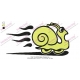 Fast Snail Embroidery Design